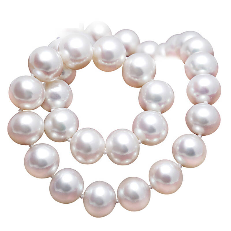 黛米珠宝 珍珠项链 近正圆 送妈妈必备 几乎无暇 配高档包装赠珍珠