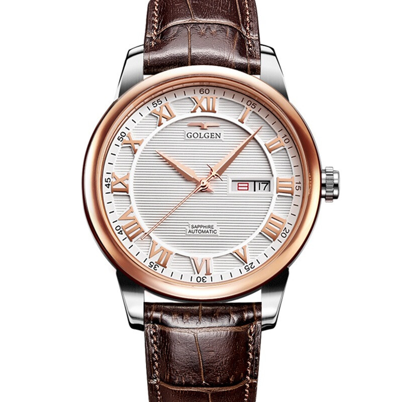 古尊(golgen)手表 商务系列机械男表白色gn.16071m.vrs *2个