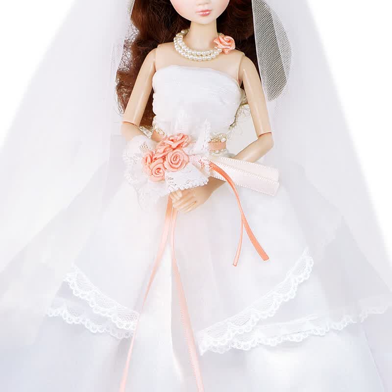 可儿娃娃(kurhn)甜蜜时光新娘结婚礼物 婚纱洋娃娃 女孩儿童玩具 芭比