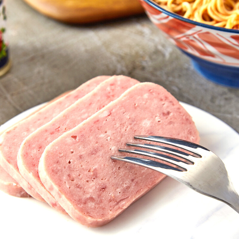 丹麦皇室御用进口 郁金香(tulip)经典午餐肉 猪肉罐头 泡面火锅搭档