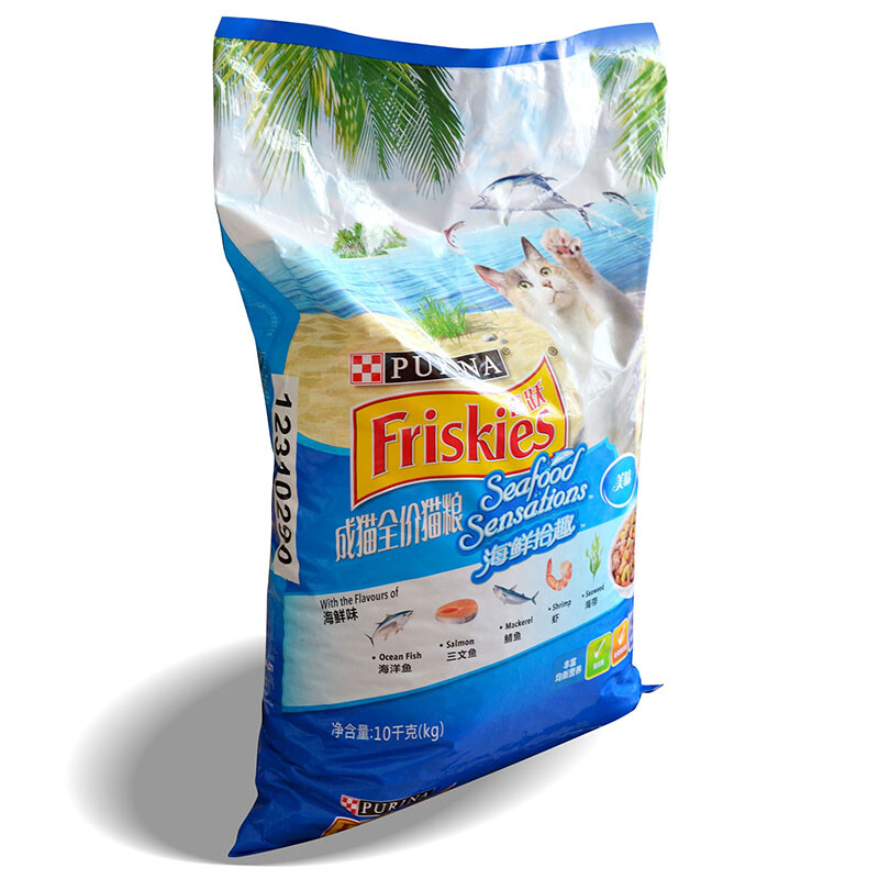 喜跃(Friskies)成猫猫粮10kg 海鲜味 三文鱼鲭鱼 虾 海带