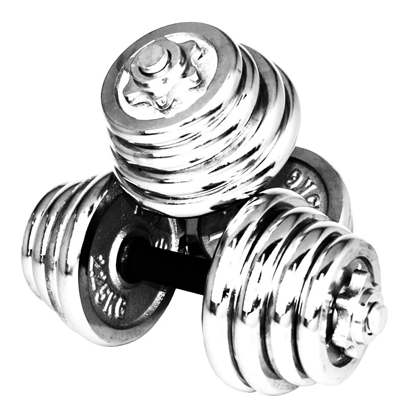 诚悦运动健身可组合电镀哑铃30公斤kg cy-017赠手套护腕连接器