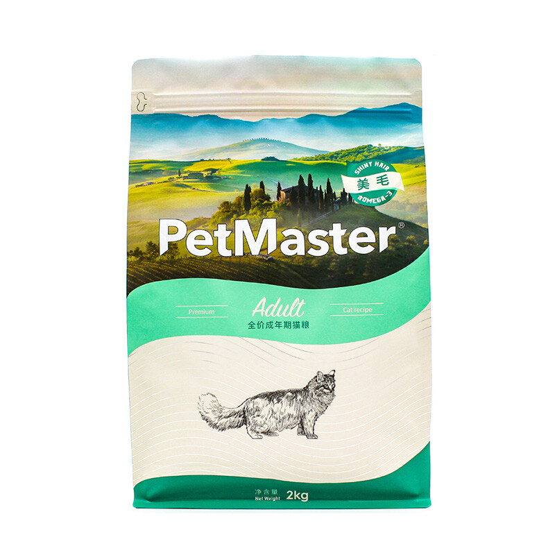 佩玛思特PetMaster 宠物猫粮 室内美毛及理想体态成猫粮 2kg