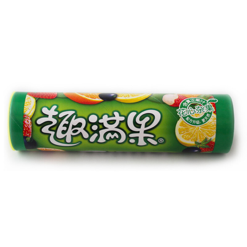 雀巢(nestle)趣满果 花心杂果果汁软糖 迷你筒装70g