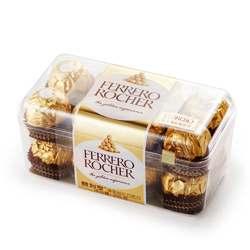 ferrero raffaello费列罗拉斐尔椰蓉扁桃仁糖果巧克力礼盒48粒480g