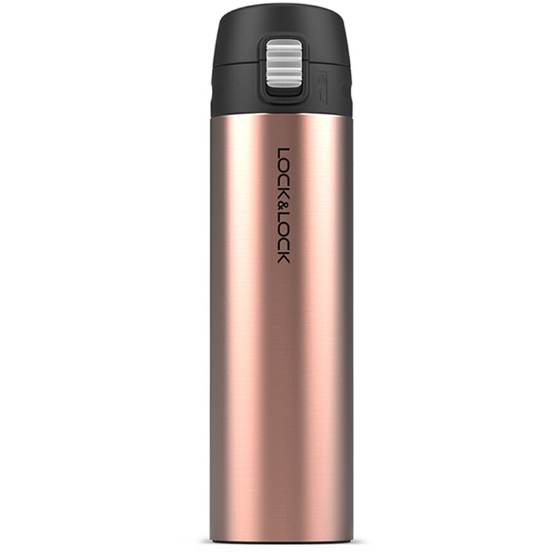 乐扣乐扣(lock&lock)缤纷弹跳盖马克杯金色390ml 保温杯 杯子 lhc3222