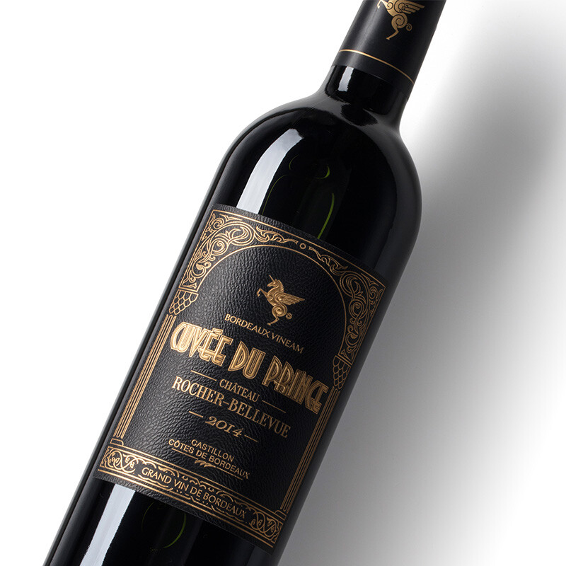 干红葡萄酒 2014年 750ml 单瓶礼盒装 波尔多村庄级aoc 法国进口红酒