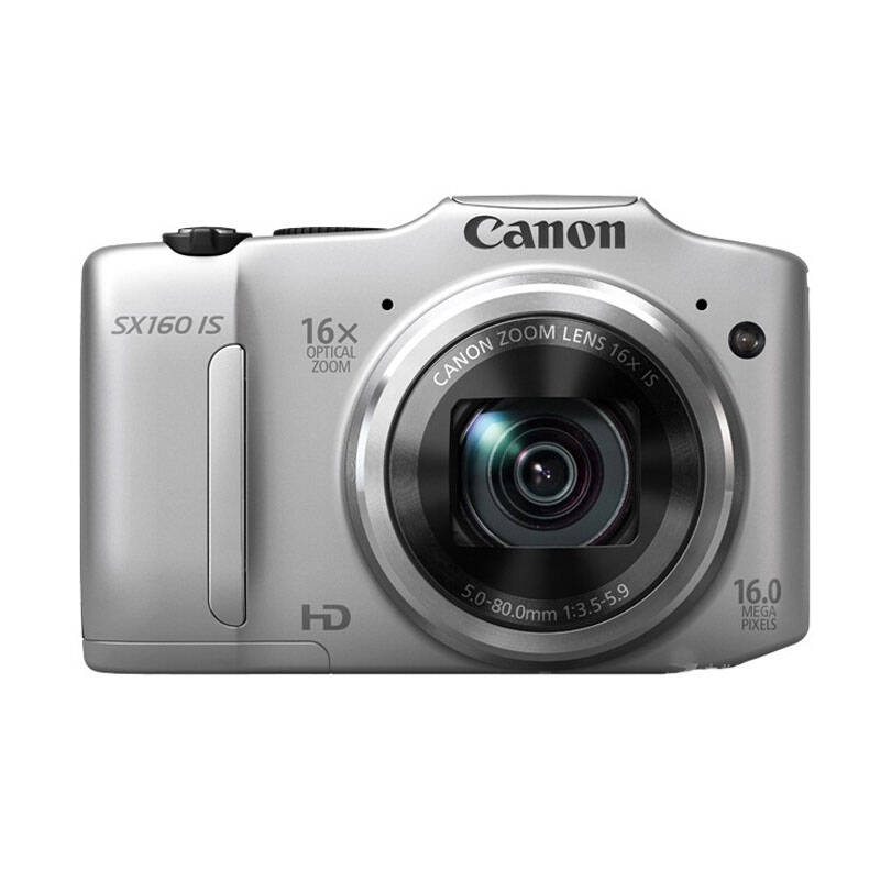 佳能(canon) powershot sx160 is 数码相机 (1600万像素 ) 银色 8g卡