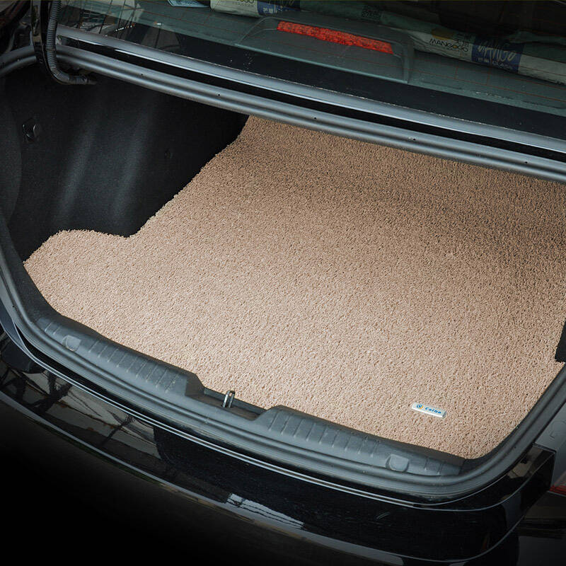 彩八 汽车后备箱垫 丝圈尾箱垫 大众专用 米色 厚款 大众高尔夫7