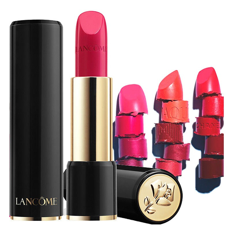 兰蔻(lancome)菁纯柔润丝缎唇膏 368# 3.4g限量版随机 *3个