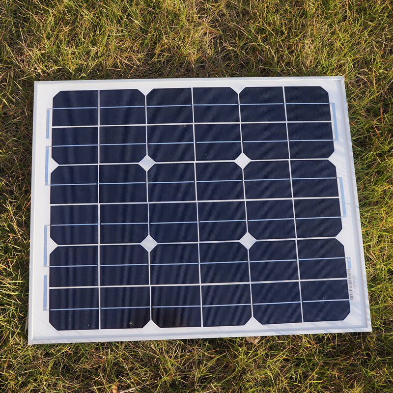 太阳能电池板30w18v单晶硅光伏组件30瓦单晶家用太阳能电池板