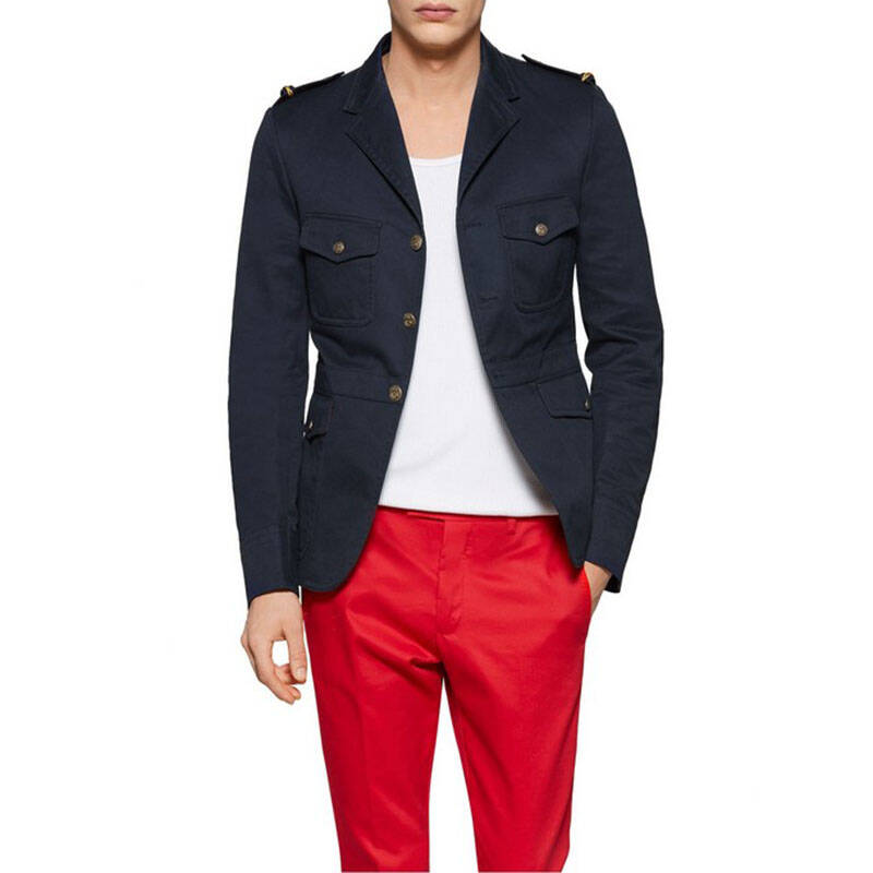 古奇(gucci)男款夹克 纯棉 纽扣 修身 370702 z3785 4562