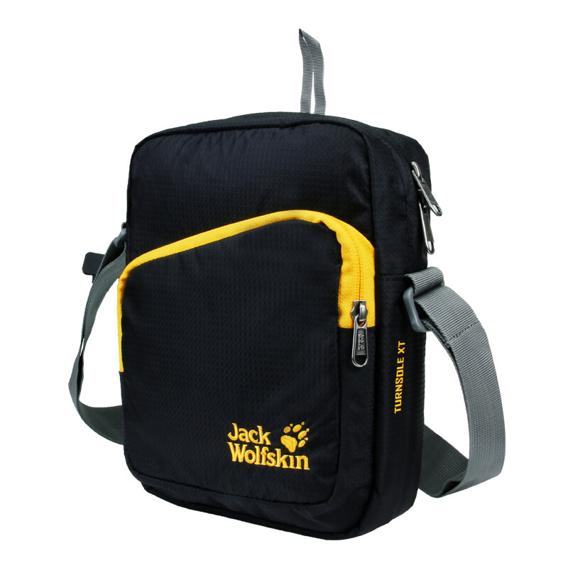 jack wolfskin 狼爪 男女便携斜单肩斜挎包2006021 黑色6000 3l *2个