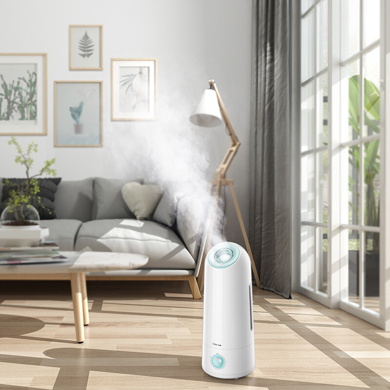 小熊(bear)加湿器 5l 家用大容量 360度出雾 落地台面两用 净化加湿