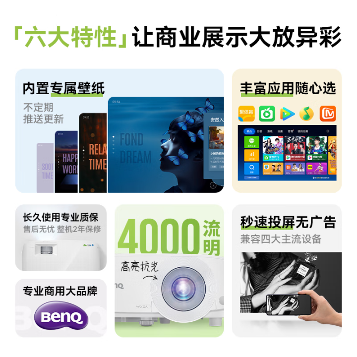 明基（BenQ）E0688投影仪：商用场景的得力助手 心得分享 第1张