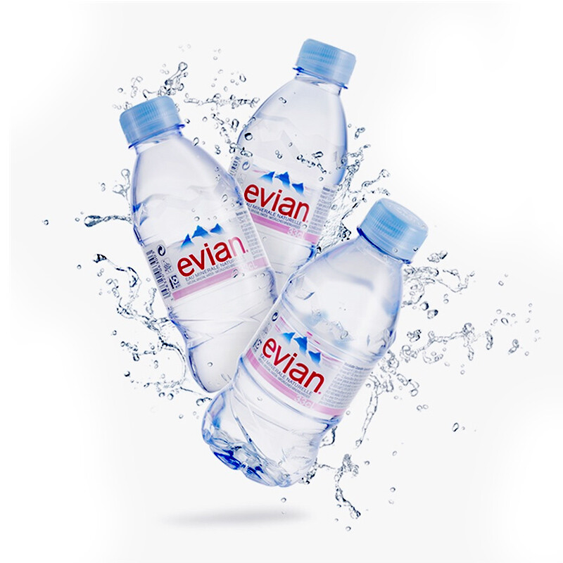 法国进口矿泉水 依云evian 矿泉水330ml/箱 凑单品