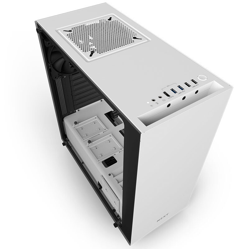 恩杰nzxt s340 elite 哑白 中塔机箱