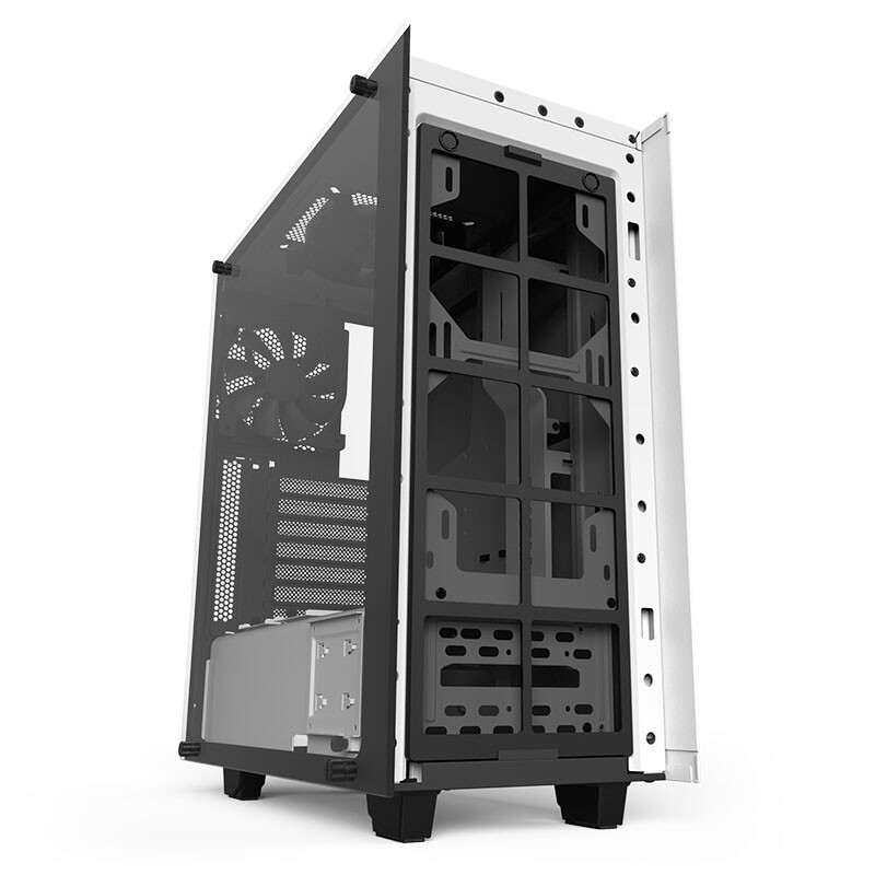 恩杰nzxt s340 elite 哑白 中塔机箱