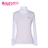 SUNVIEW GOLFSVG高尔夫服装新款冰感爽滑运动衣套头面罩长袖打底衫罩衫 (62)白色 S