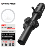 victoptics唯胜光学 S6 1-6×24速瞄瞄准镜后置高清抗震十字带锁定玻璃板分划 OPSL22 黑色 分体支架