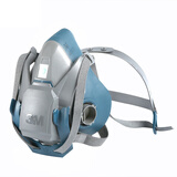 3M 6502 硅胶防毒半面罩 防喷漆粉尘农药化工半面具主体 1个