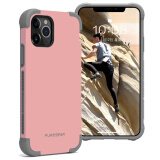 普格尔 苹果11pro手机壳透明防摔硅胶iphone11pro配件男款女款 粉色-磨砂 （5.8）苹果11Pro