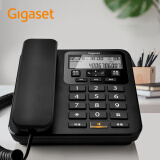 Gigaset原西门子电话机座机 固定电话 办公家用有绳 免提免电池双接口 来电显示有线可壁挂DA160(黑)