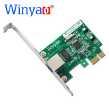 Winyao WY574T PCIe X1 RJ45千兆网卡 82574L 9301ct