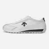 迪桑特（DESCENTE）男女鞋 Cron Racer 25春新款轻便透气防滑经典复古休闲运动德训鞋 黑白BLACK / WHITE 275mm