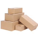 木哈漫 半高箱长方形包装纸箱子快递打包盒特硬加厚半高纸箱 1号（530 x 290 x 190 mm） 空白半高【3层加硬】