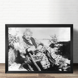 狼天影 物理学家科学家索尔维会议诺贝尔爱因斯坦海报墙贴画挂画纸定制 23 60*90cm仅海报