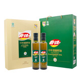 华建诚鑫 冷榨亚麻籽油250ml*4瓶礼盒装 物理压榨 食用油