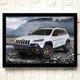 狼天影吉普牧马人越野汽车海报墙贴画宿舍卧室房间墙上床头自粘贴纸定制 19 30*45cm仅海报