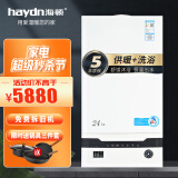 海顿（haydn）燃气壁挂炉天然气热水器采暖洗浴两用暖气炉蓝钻系列套管机 24KW 121-160㎡