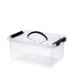 博柜 塑料箱透明 收纳箱中号 箱子 储物箱