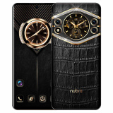努布拉 V999Ultra轻奢6.5英寸双屏皮质感双卡双待商务礼盒智能手机 商务黑