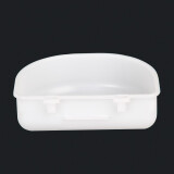 迪普尔  航空箱专用碗宠物便携式挂碗托运宠物笼出行用挂式喂食喂水盒 白色14*10*5cm