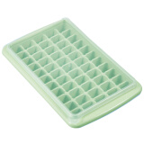 杰凯诺 硅胶冰格 冰块模具 大号冰格制冰盒 盖子+硅胶冰格+铲子+储冰盒 绿色55格带盖（pp）