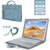 BKB保护壳电脑套内胆包苹果macbook14英寸华为15.6air联想小新华硕包 蓝色-有肩带 联想电脑(备注品牌型号)
