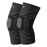 Keep运动护膝夏季男女篮球跑步透气登山半月板护具【两只装】锆蓝黑XL