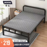 瑾佑(免安装)折叠床单人床午休床便携家用陪护床硬板床简易床BGC851  软包床头加固款宽0.9米