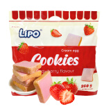 Lipo草莓味面包干260g 越南进口饼干  休闲零食 出游 野餐