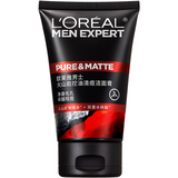 欧莱雅男士火山岩控油清痘洗面奶洁面乳100ml去油祛痘净毛孔专用护肤品