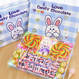 大白兔 新年奶糖糖果礼盒装上海特产礼物送女朋友孩子生日棒棒糖三八节 蓝格兔双棒棒糖大白兔奶糖礼盒