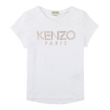 KENZO KIDS 高田贤三 奢侈品童装 女童白色棉质T恤 KN10198 01 2A/2岁/86cm