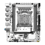 精粤 X99主板CPU套装台式机电脑游戏多开主板至强E5主板DDR3/DDR4内存E5 2666V3/2696V3/2680V4/2678V3 精粤X99M-G D4 ARGB主板 单主板