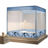 La Torretta 坐床式蚊帐1.5米 A类抗菌宝宝防摔蚊帐加密帐纱方顶回底三开门蚊帐1.5m床双人家用 灵动1.5米床