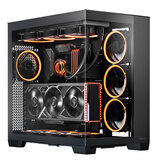 安钛克（Antec）C8 全塔海景房 C8 Curve Wood侧透全景大弯玻璃/木质外观 C8黑色 海景房全塔机箱 机箱+安钛克TiTAN 850W 金牌全模