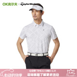 Taylormade泰勒梅高尔夫短袖T恤男士凉爽服装弹力衣服运动POLO衫 2025新款 M13250 白色 L