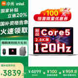 小米REDMI Book 14 2025新款2.8K高清120Hz高刷屏高性能轻薄办公学习游戏Pro级红米笔记本电脑 酷睿C5-220H/16G+1TB/2.8K 小米澎湃OS智能AI互联
